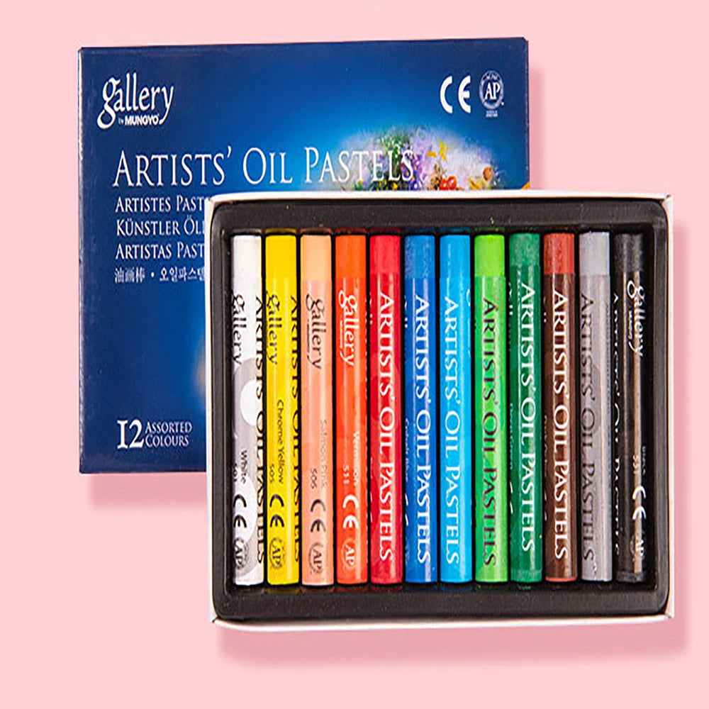 Oil Pastel Soft Stick Set – 25/50‑Color Artist Washable Non‑Toxic Round Pastels