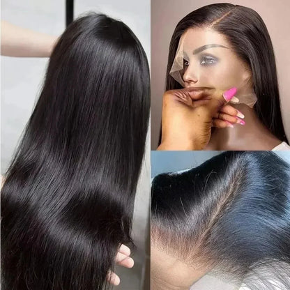 Super Double‑Drawn Vietnamese Human Hair Wig (13×6 · 7×5 · Bone Straight · Glueless · Raw Virgin Hair)