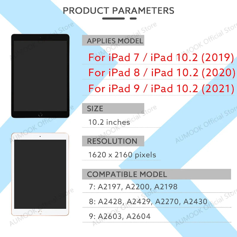 iPad 10.2 LCD Touch Display Assembly (7th–9th Gen)