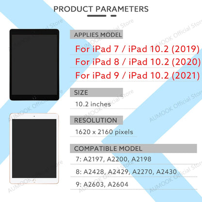 iPad 10.2 LCD Touch Display Assembly (7th–9th Gen)