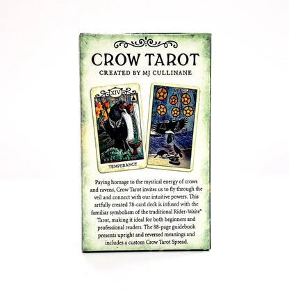 NEW Crow tarot cardsn  A 78 Tarot Deck English version Divinatio fate Oracle Card Board Game for Adult with PDF Guidance