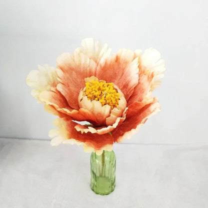 DIA 30-80cm Artificial Large Peony Flower Head Fake Flower Wedding Decoration Window Photo Studio Props Flower Home Decor