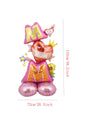 3D Stand Pedestal Mother’s Day Balloon Set – “Love Mom” & “Best Mom” Heart Foil Display