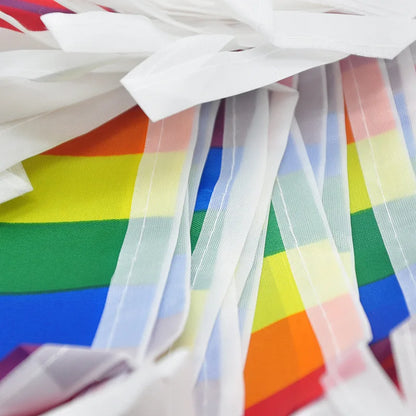Rainbow string Flags 20pcsset/14x21cm Rainbow  Flags Banner LGBT Pride Lesbian Gay Parades string