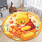 Winnie the Pooh Cute Cartoon Print Round Carpet.Bedroom,Balcony,Entry Door,Sofa,Chair Non-slip Mat.Gift,Picnic,Home Decorat,Rug