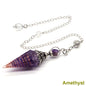 Crystal Healing Stone Quartz Pendulums Spiritual Hexagonal Pointed Resin Witchcraft Supplies Balancing Accessories Divination