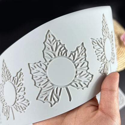 Meibum Fruit and Leaves Design Cake Lace Mat Sugarcraft Silicone Molds Fondant Cake Moulds Dessert Decorating Tools Bakeware