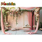 Mocsicka Photography Background Spring Indoor Wreath Cradle Decor Wedding Maternity Adult Kids Portrait Backdrop Photo Studio