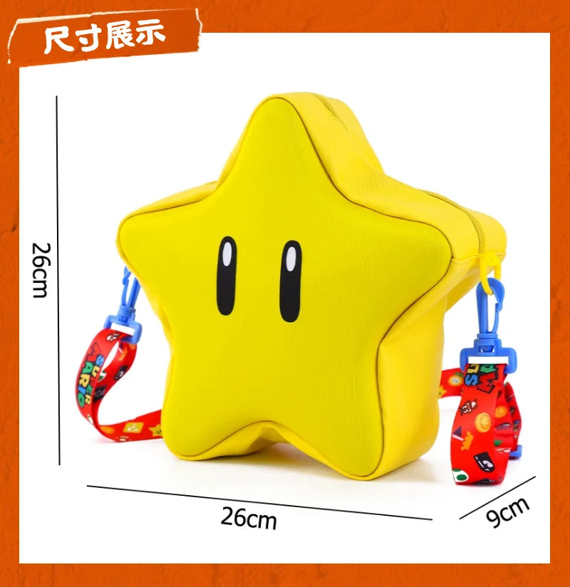 Lucky Stars Anime Crossbody Bag (PU Leather, Kawaii Cosplay &amp; Schoolbag)