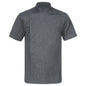 Mens Womens Stand Collar Short Sleeve Chef Coat Working Kitchen Uniform for Cafe Bakery Western Restaurant Hotel Work Wear