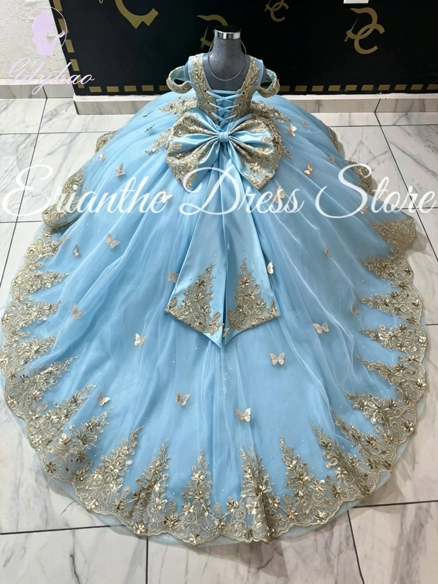 Green Flower Girl Dress For Wedding 3D Butterfly Applique Tulle Kids Birthday Party First Communion Ball Gowns Customized