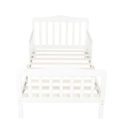 White Toddler Bed Frame – Safety Guardrail
