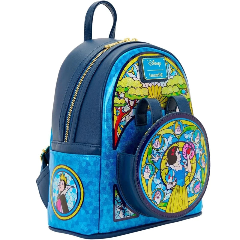 Loungefly Snow White Stained Glass Backpack & Wallet