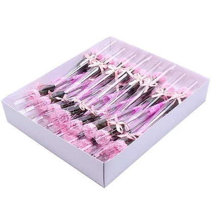8pcs/lot Artificial Bath Carnation Soap Flowers Mother's Day Gift Party Decoration Valentine's Day Gift