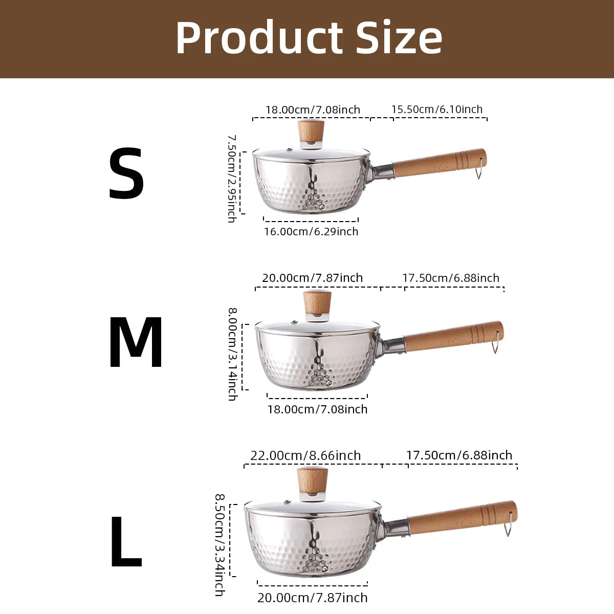Professional Stainless Steel Saucepan with Lid