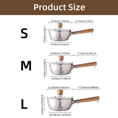 Professional Stainless Steel Saucepan with Lid