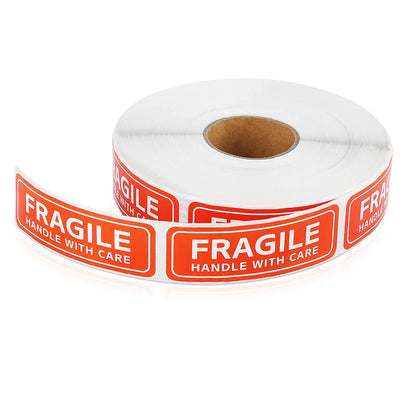 100PCS Fragile Stickers (Handle With Care · Warning Labels · Packing Supplies)