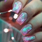 24pcs Gold Stripe Press‑On Nails – Long Square Full Cover Tips