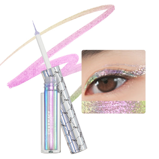Duo chrome Glitter Liquid Eyeliner Waterproof Long-lasting Ultra-Fine Tip Smudge-proof Eye Liner Makeup