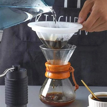 Ultra‑Fine Nylon Mesh Strainer – Washable 100/200/400 Mesh Filter for Soy Milk, Juice, Coffee & Tea