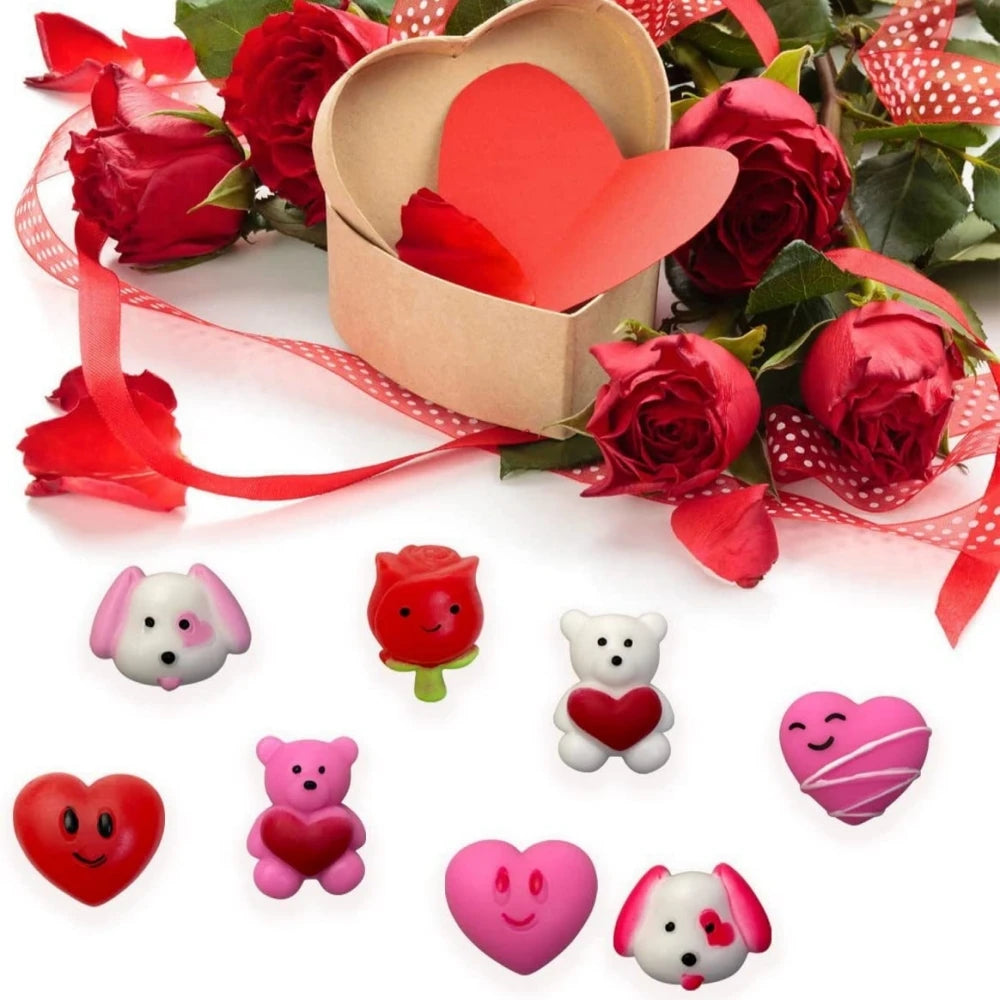 12/24/36 Pcs Mini Cartoon Rose Love Pinch Music for Valentine's Day Wedding Party Guest Gift Commemorative Carnival Gift Pack