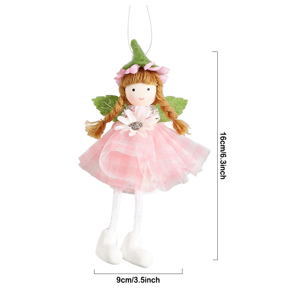1pc Easter Flower Fairy Decoration Cute Rabbit Hanging Pendant Spring Easter Party Decor Birthday Baby Shower Supplies Kids Gift