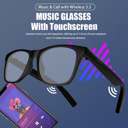 Smart Bluetooth Glasses – Music & Calls, Anti‑Blue Light