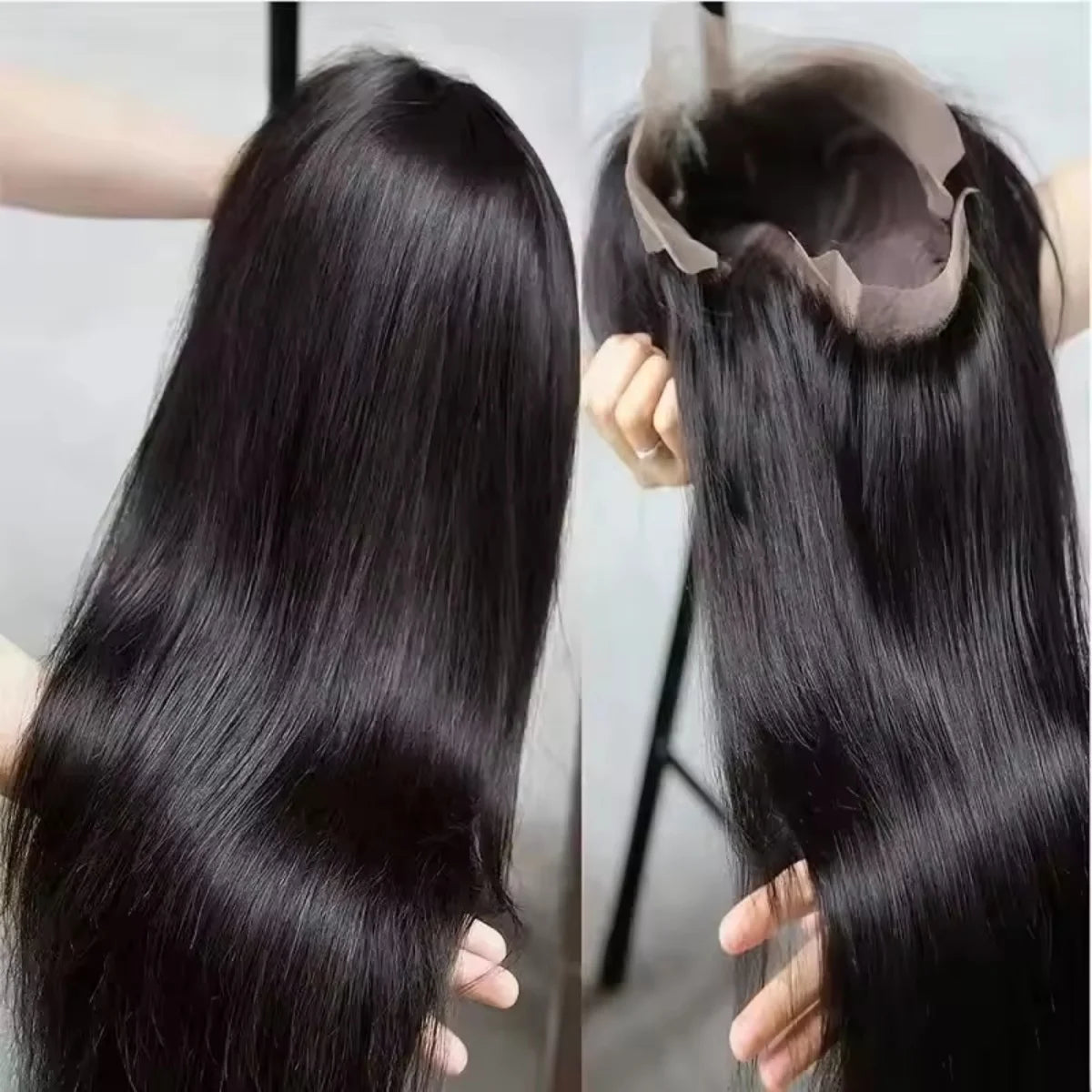 Straight Human Hair Wigs 220% Density 5x5 Glueless Wigs For Women