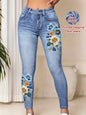 Women’s Printed High‑Elastic Skinny Pants