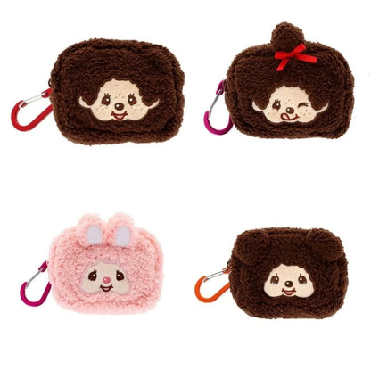 Monchhichi Plush Coin Purse Keychain