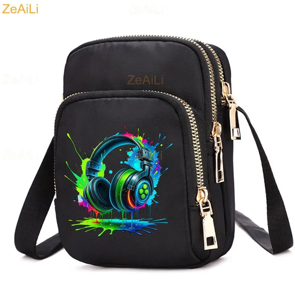 Cat & Dog Faith Quote Crossbody Phone Bag