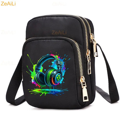 Cat & Dog Faith Quote Crossbody Phone Bag