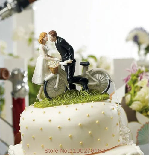 Bride & Groom Funny Wedding Cake Topper Figurine
