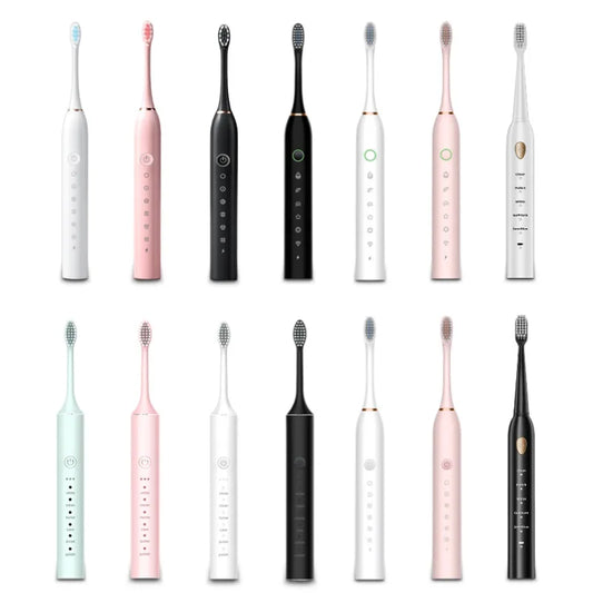 Rechargeable Electric Toothbrush Set – Adult Soft Brush, Portable & Waterproof