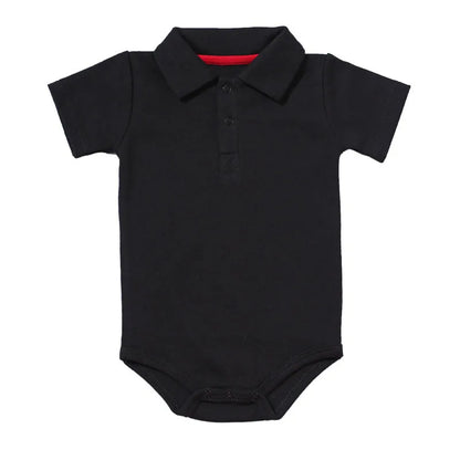 Summer Baby Boy Rompers Turn-down Collar For 0-2Y Toddlers