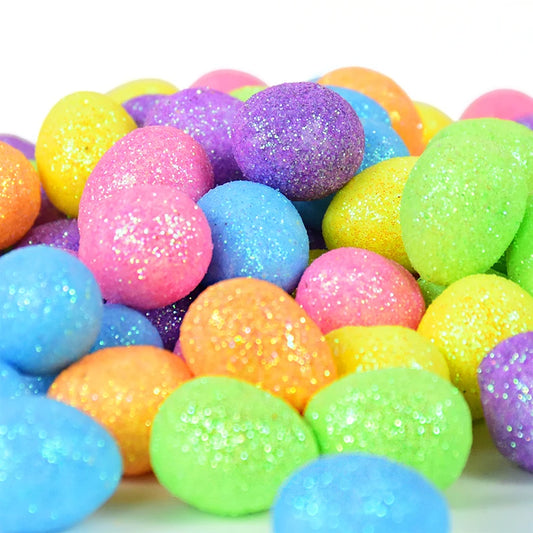80‑Piece Mini Foam Egg Decorations – 1.8 × 1.5 cm Craft Embellishments