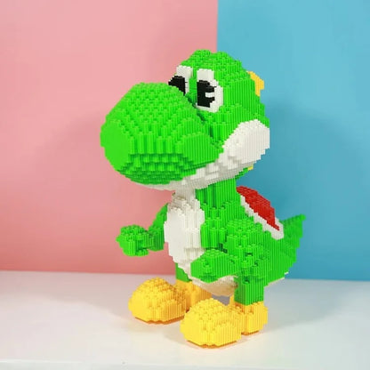 33cm Giant Green Dinosaur Building Blocks (Small Particle Bricks)