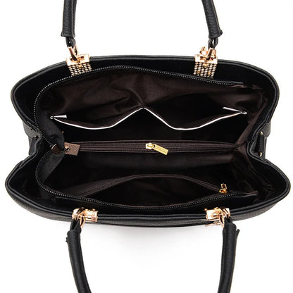 Elegant Messenger Bag – Flower Pendant Shoulder Tote