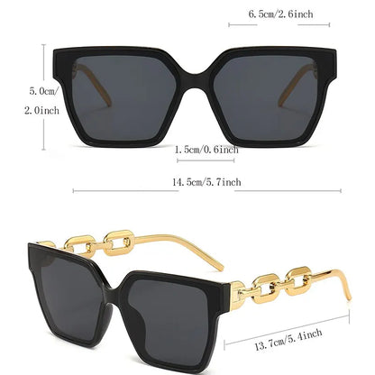 Women Cat Eye Retro Points Rectangle Vintage Sunglasses