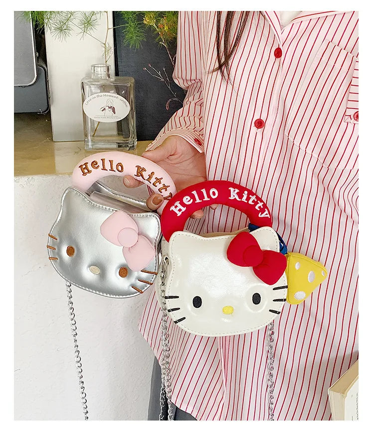 Hello Kitty PU Mini Crossbody / Handbag (Kawaii Daily Shoulder Bag)