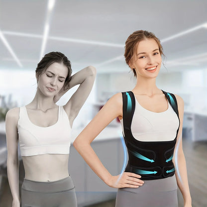 Posture Corrector for Women,Invisible Lightweight Adjustable Back Brace for Upper and Lower Back Pain Relief, Hunchback, Hump