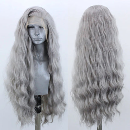 AIMEYA Synthetic Lace Front Wigs for Women Natural Hairline Long Brown Wig Pre Plucked Cosplay