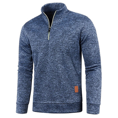 Men's Thick Half Zipper Pullover Turtleneck Sweatshirts