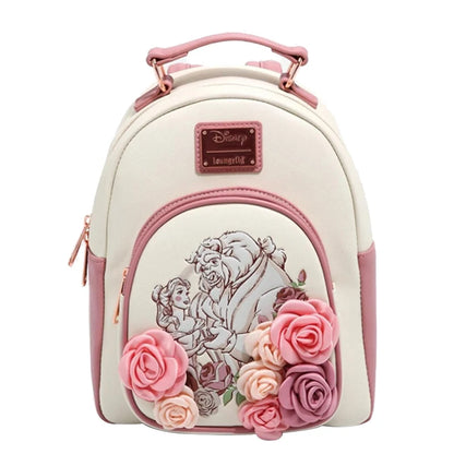 Belle Stained Glass Portrait Mini Backpack