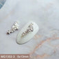 10pcs/lot Luxury No Fading Bow Butterfly Arc Nail Art Parts Zircon Crystal Manicure Nails Accesorios Supplies Decorations Charms