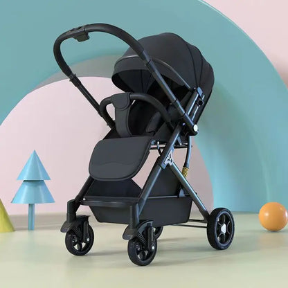 Lightweight Two‑Way Baby Stroller – High‑Landscape Newborn Four‑Wheel