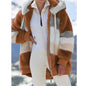 Oversized Jacket for Women Coat Autumn Winter Warm Plush Pocket Hooded Streetwear Loose Lady Zipper Cashmere Outerwear Coat