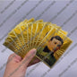 Classic 18 Types famous baseball player gold foil small cards for collection Gift and commemoration