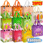 Easter Tote Gift Bags Creative Cartoon Rabbit Egg Basket Pattern Laminating Nonwoven Tote Bags Eco-Friendly Mall Shopping Bags