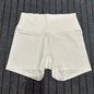 Solid Color High Waist Yoga Ultrashort Leggings Soft Women Gym Athletic Tight Sport Short Compression Comprehensive Training Jog